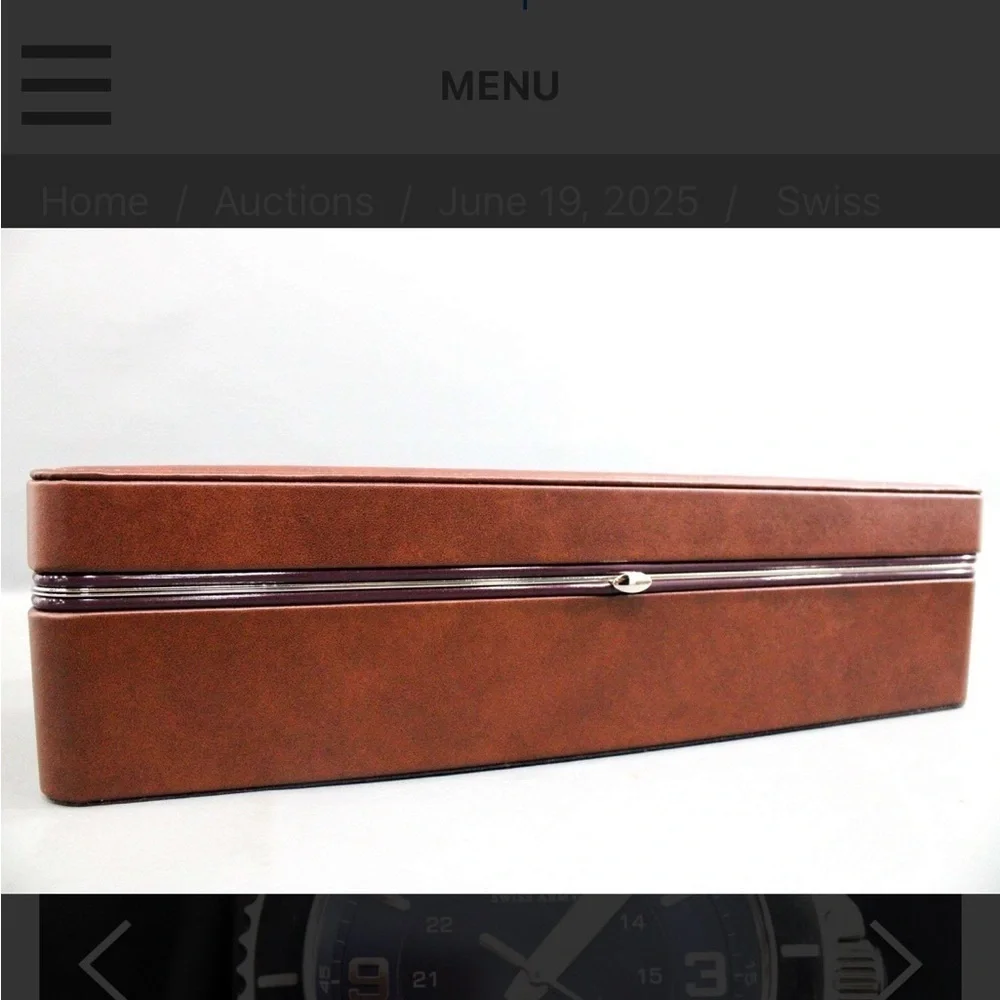 Swiss Made Victorinox Watch with a Six Slot Watch Storage Box